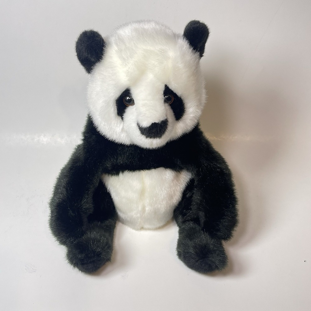 Douglas Paya Panda Plush 10" Realistic Stuffed Animal Black White Bear Soft Toy
